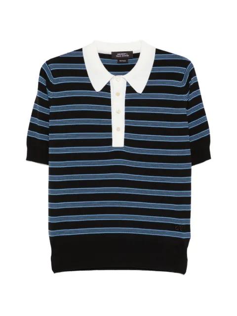 Breeze striped merino wool polo shirt by WALES BONNER