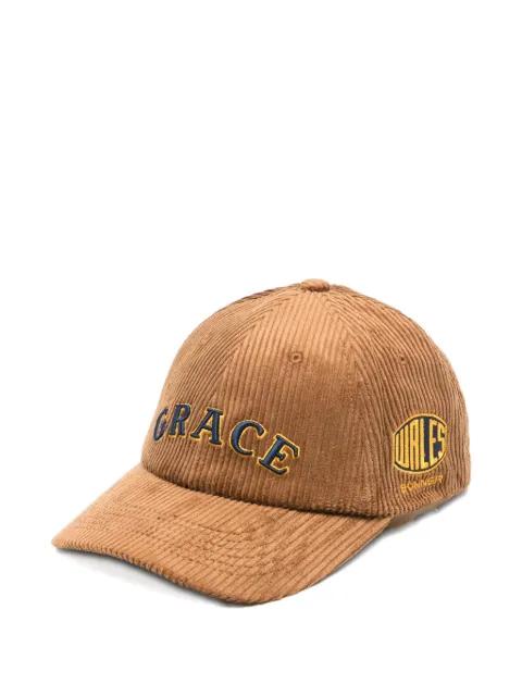 Grace corduroy cap by WALES BONNER