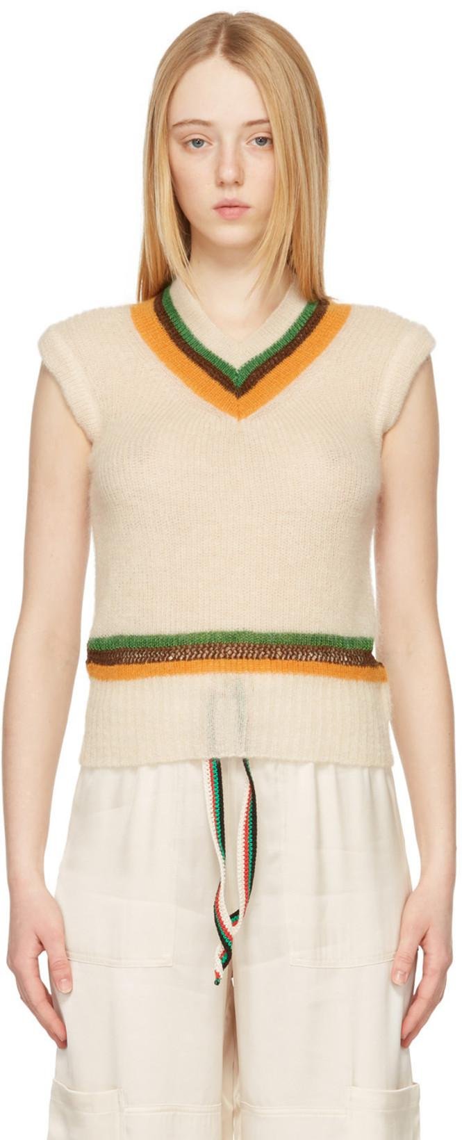 Off-White Saint Knitted Vest by WALES BONNER