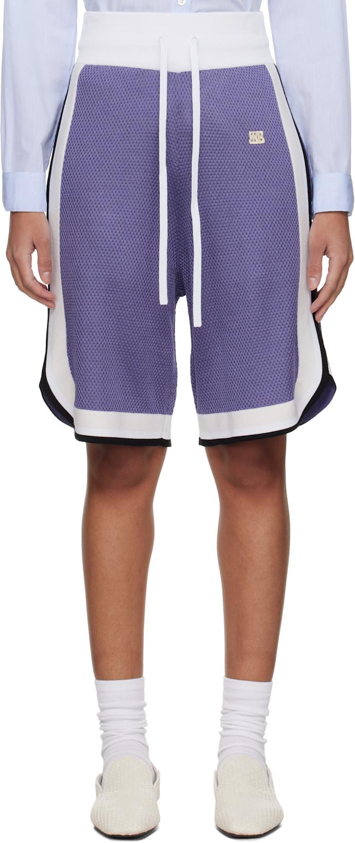 Purple Rio Shorts by WALES BONNER