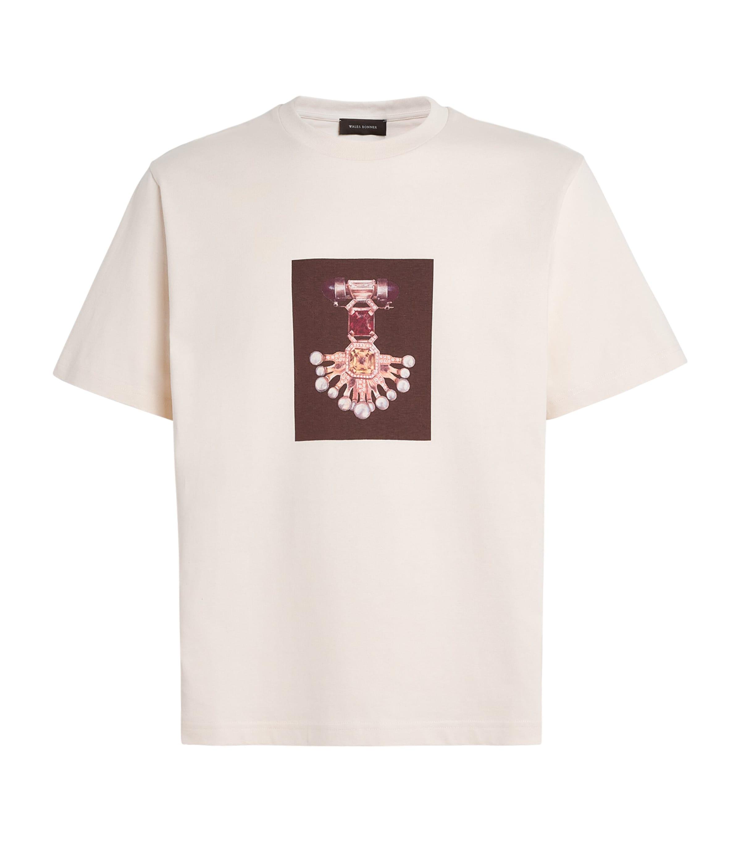 Wales Bonner Cotton Compass T-Shirt by WALES BONNER