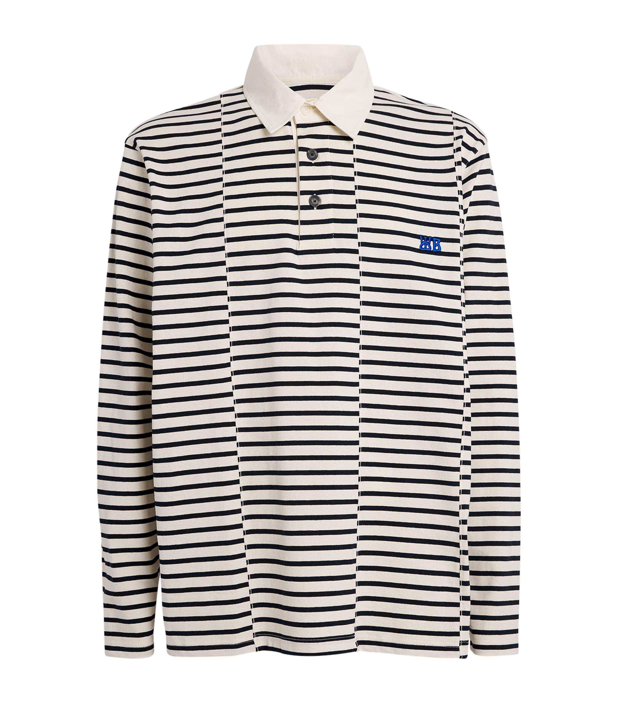 Wales Bonner Cotton Stripe City Polo Shirt by WALES BONNER