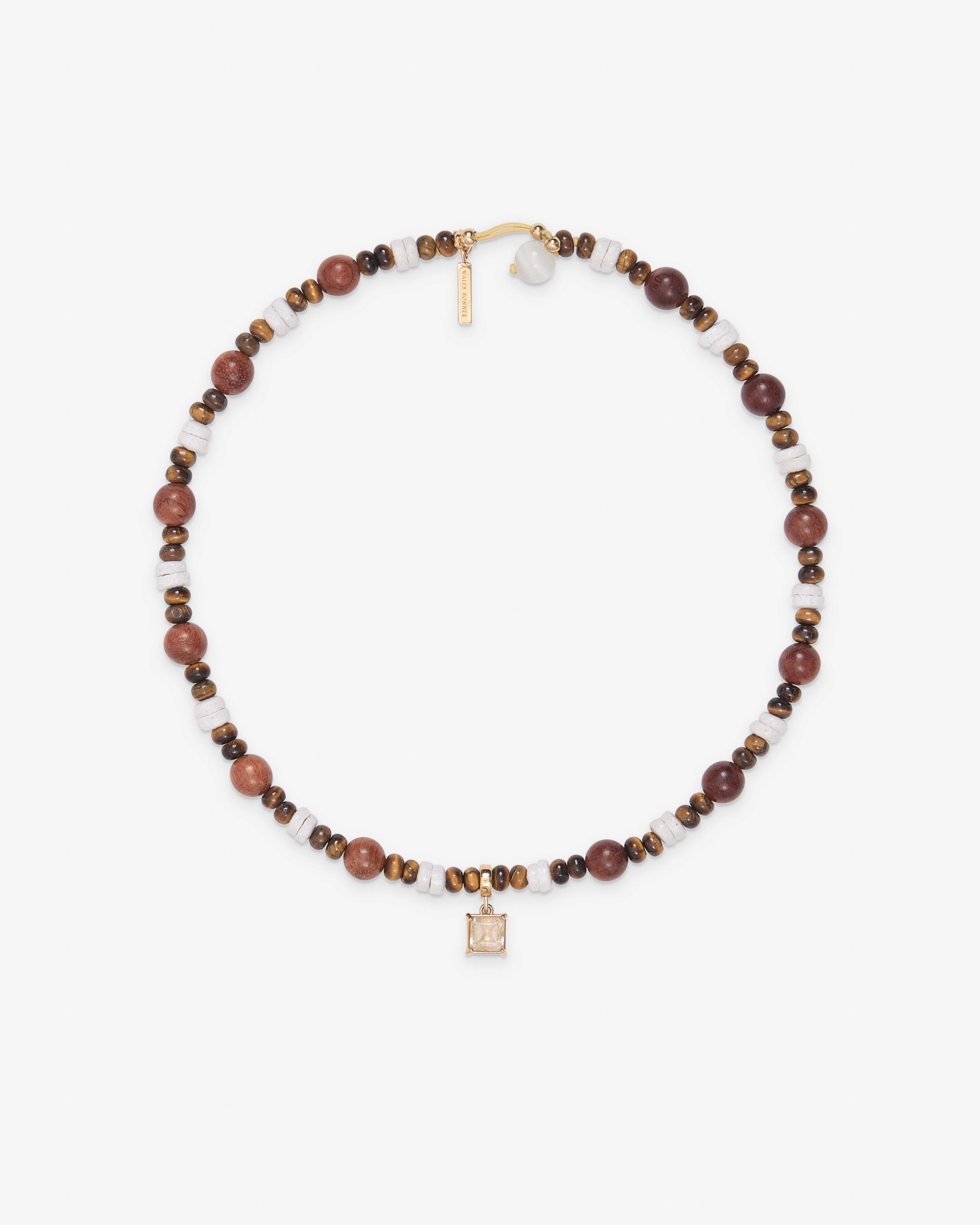 Wales Bonner - Dream Necklace - (White/Brown) by WALES BONNER