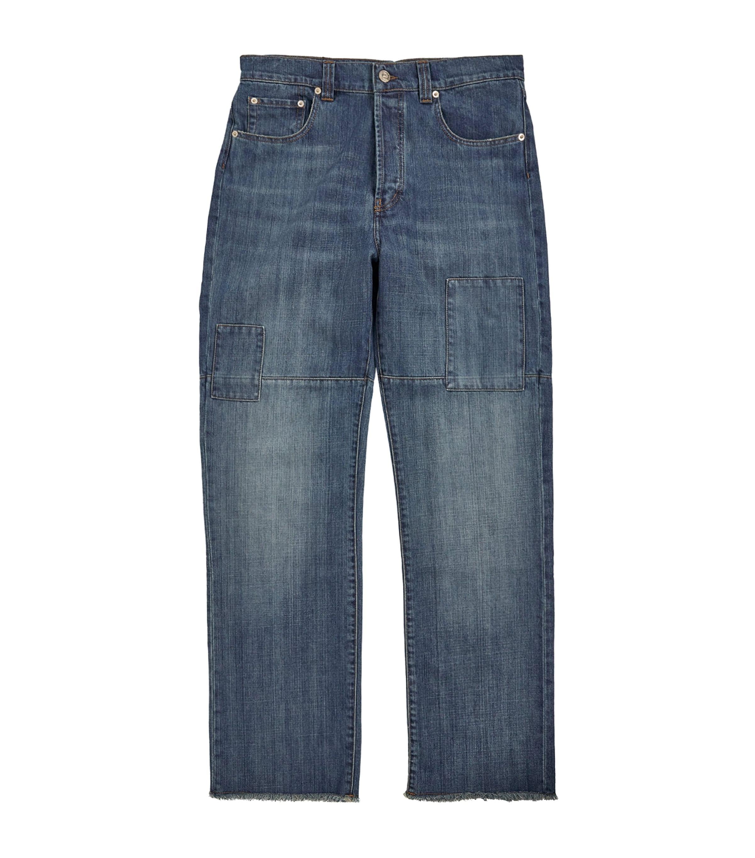 Wales Bonner Frayed-Hem Straight Jeans by WALES BONNER