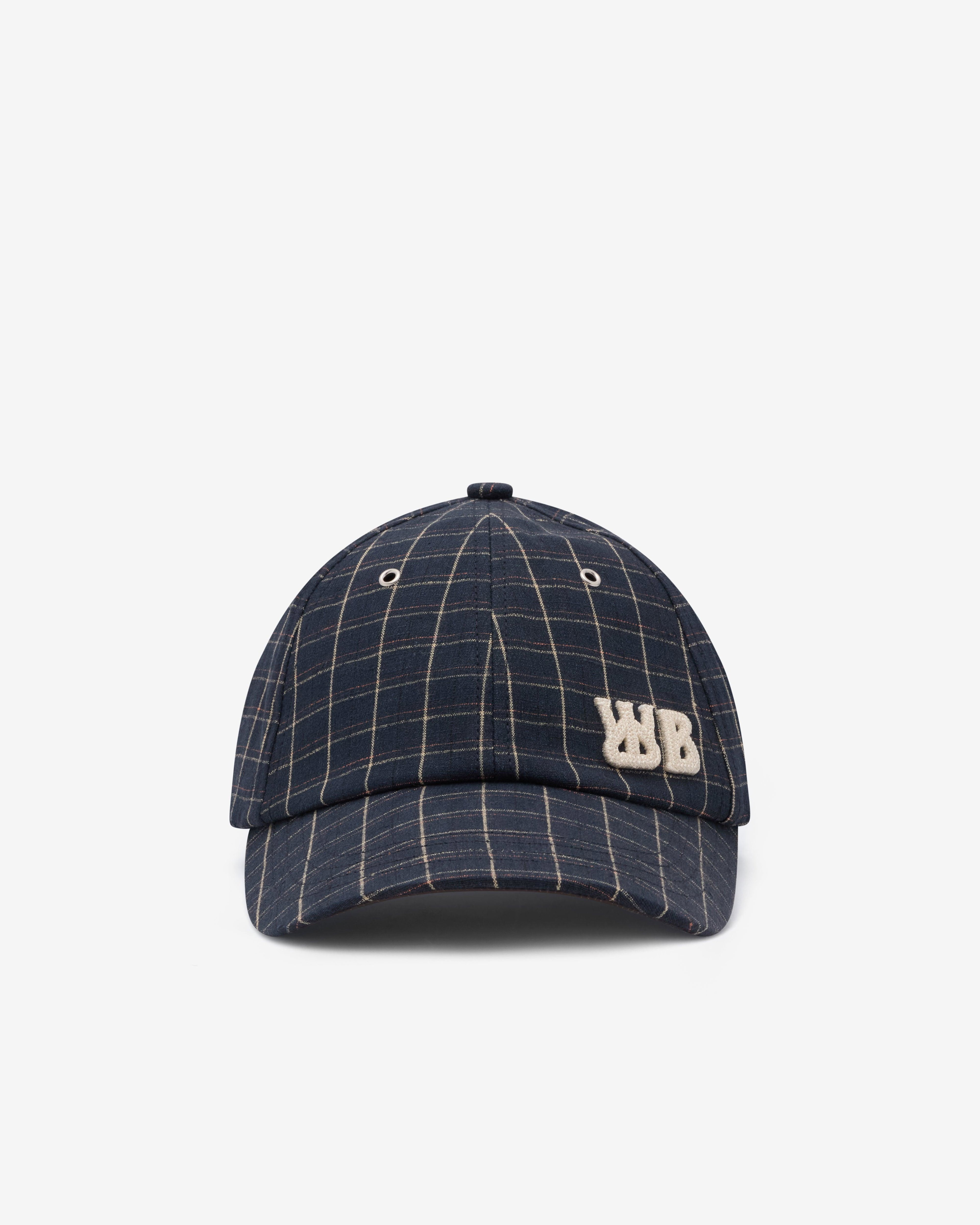 Wales Bonner - Men's Original Cap - (Navy/Check) by WALES BONNER