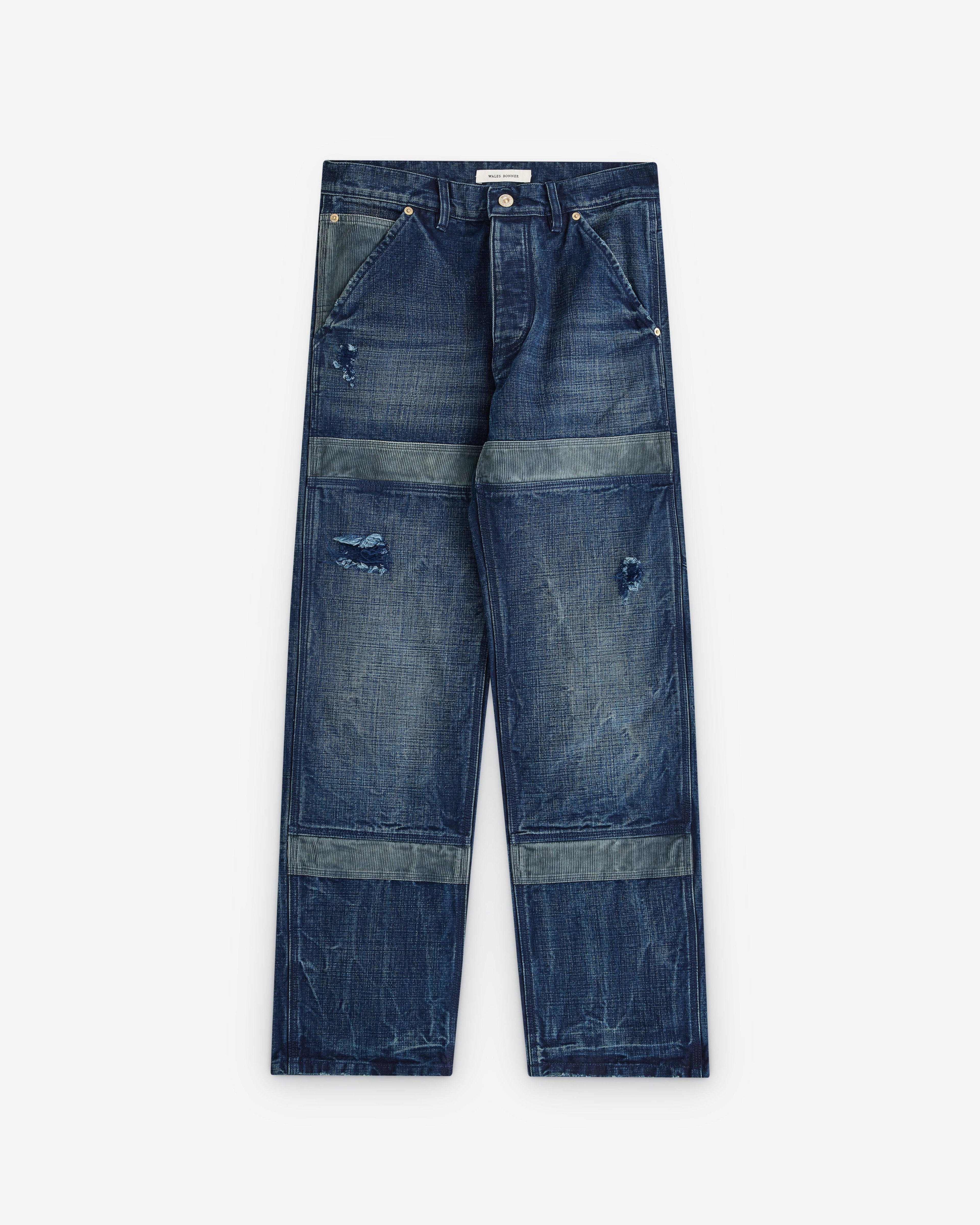 Wales Bonner - Men’s Sierra Trouser - (Indigo) by WALES BONNER