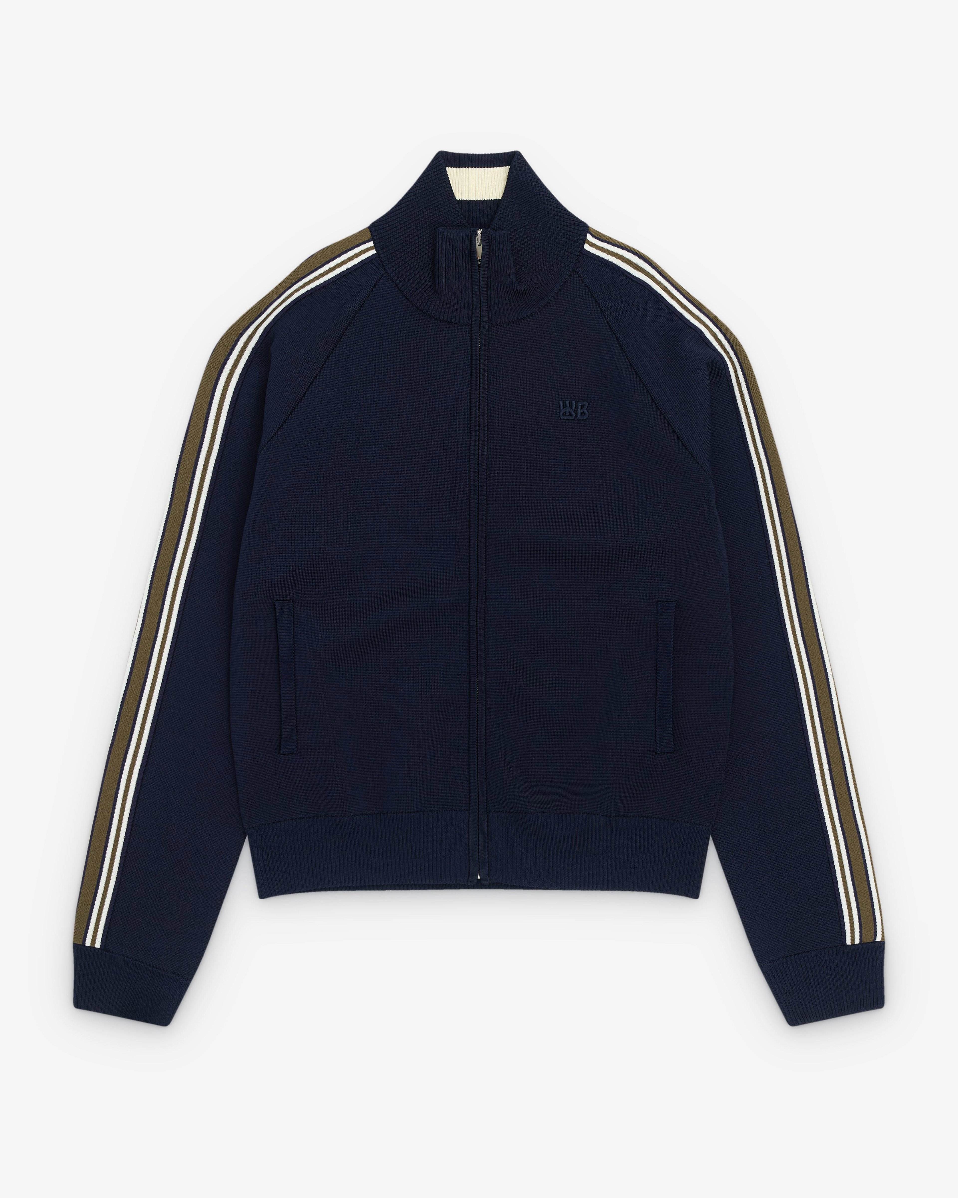 Wales Bonner - Men’s Tide Track Top - (Navy) by WALES BONNER
