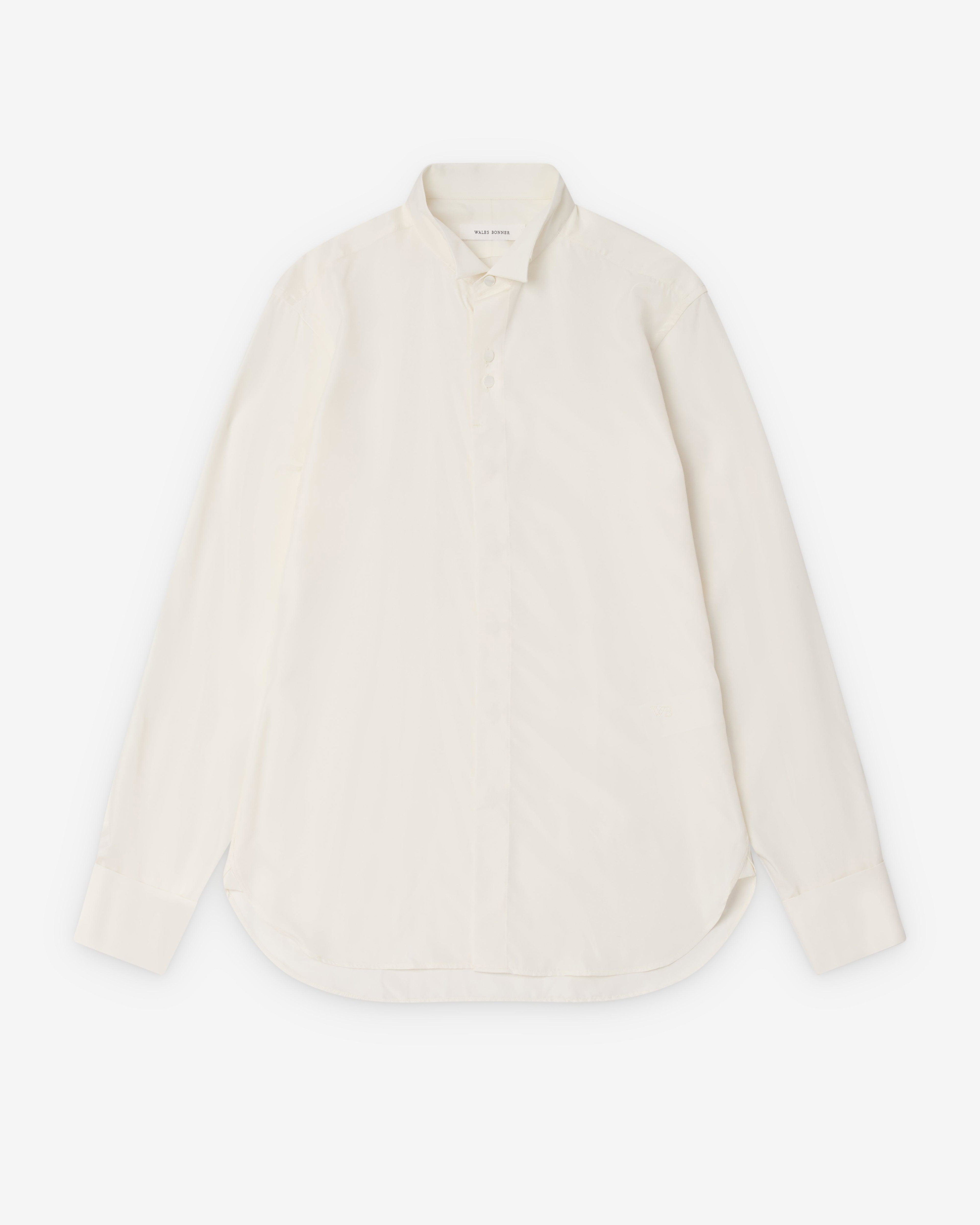Wales Bonner - Men's Tone Dress Shirt - (Ivory) by WALES BONNER