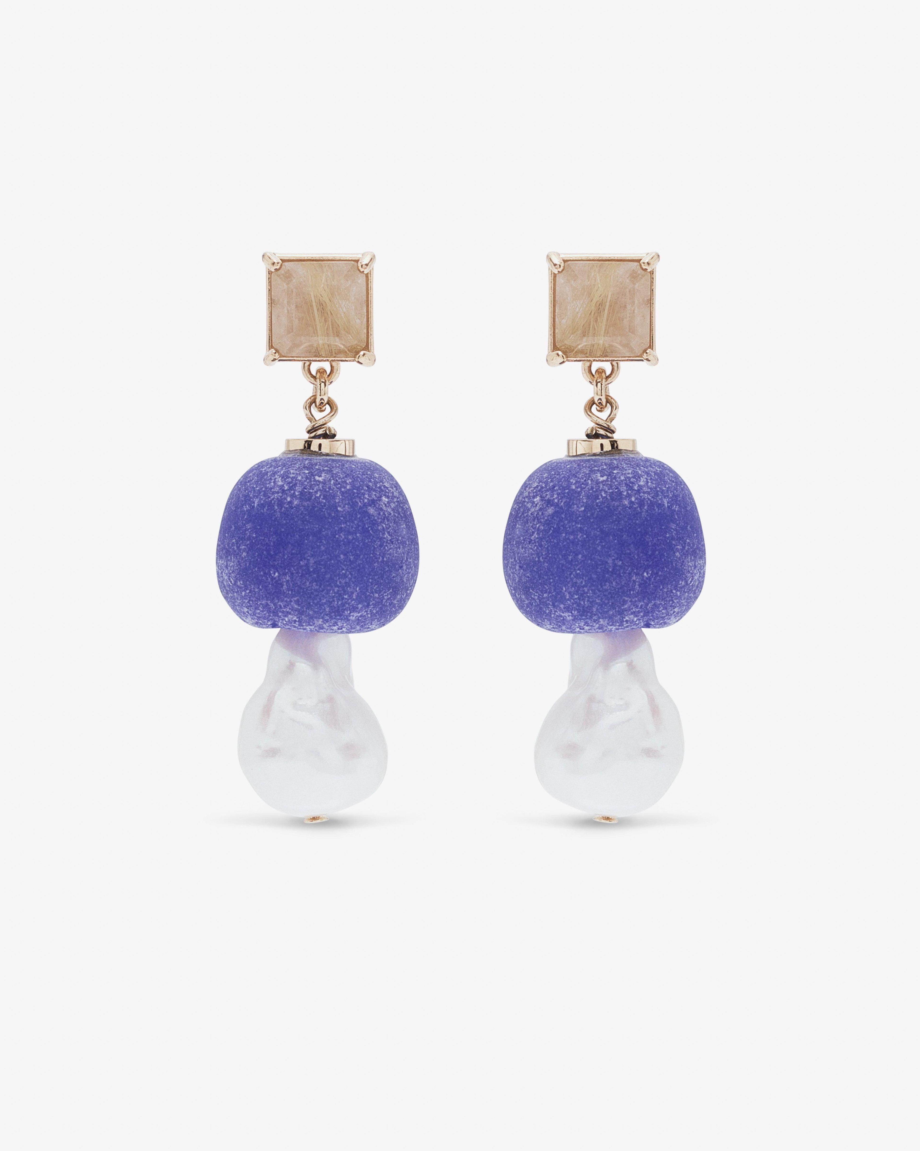 Wales Bonner - Wish Earring - (Blue) by WALES BONNER