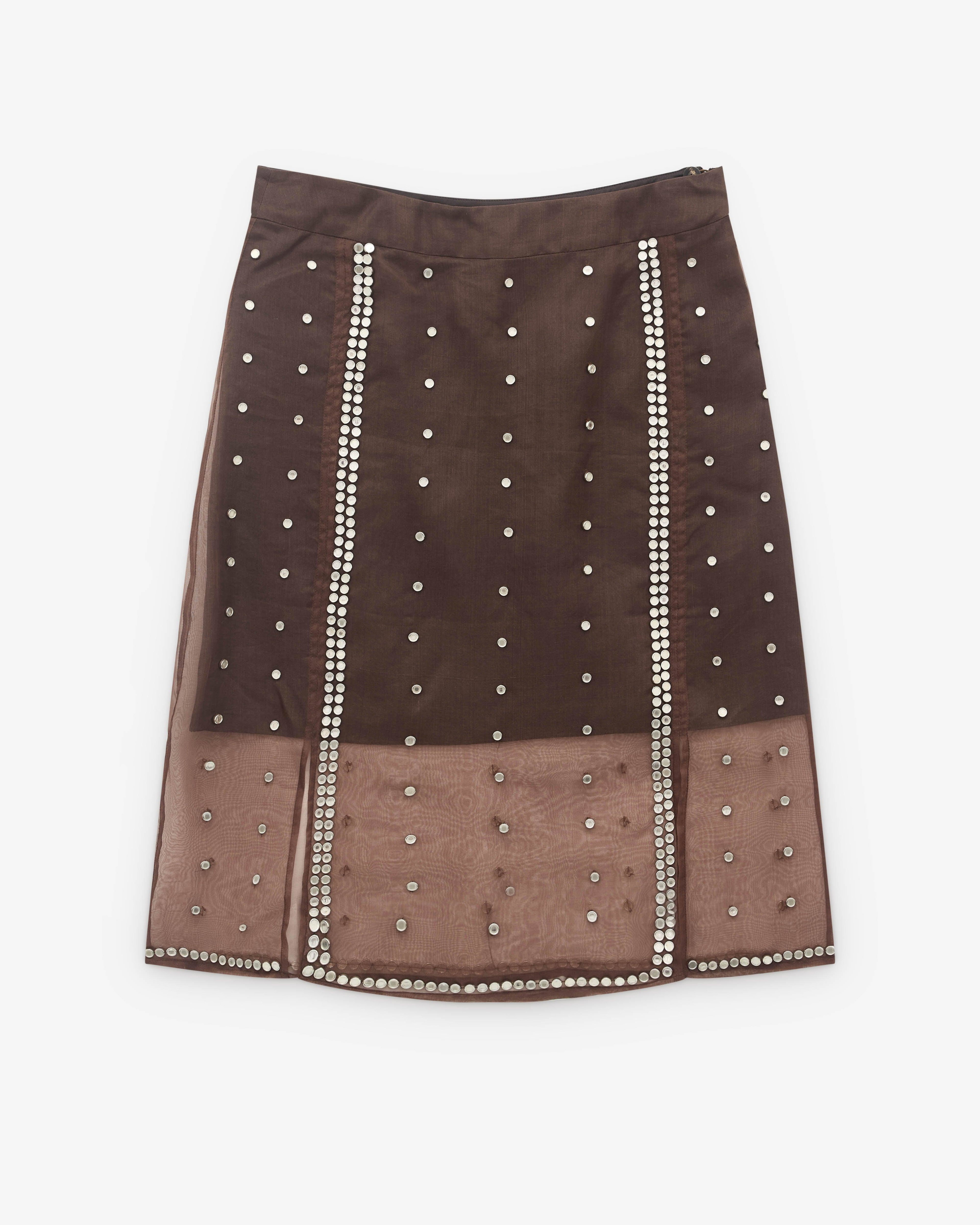 Wales Bonner - Women’s Presence Skirt - (Brown) by WALES BONNER