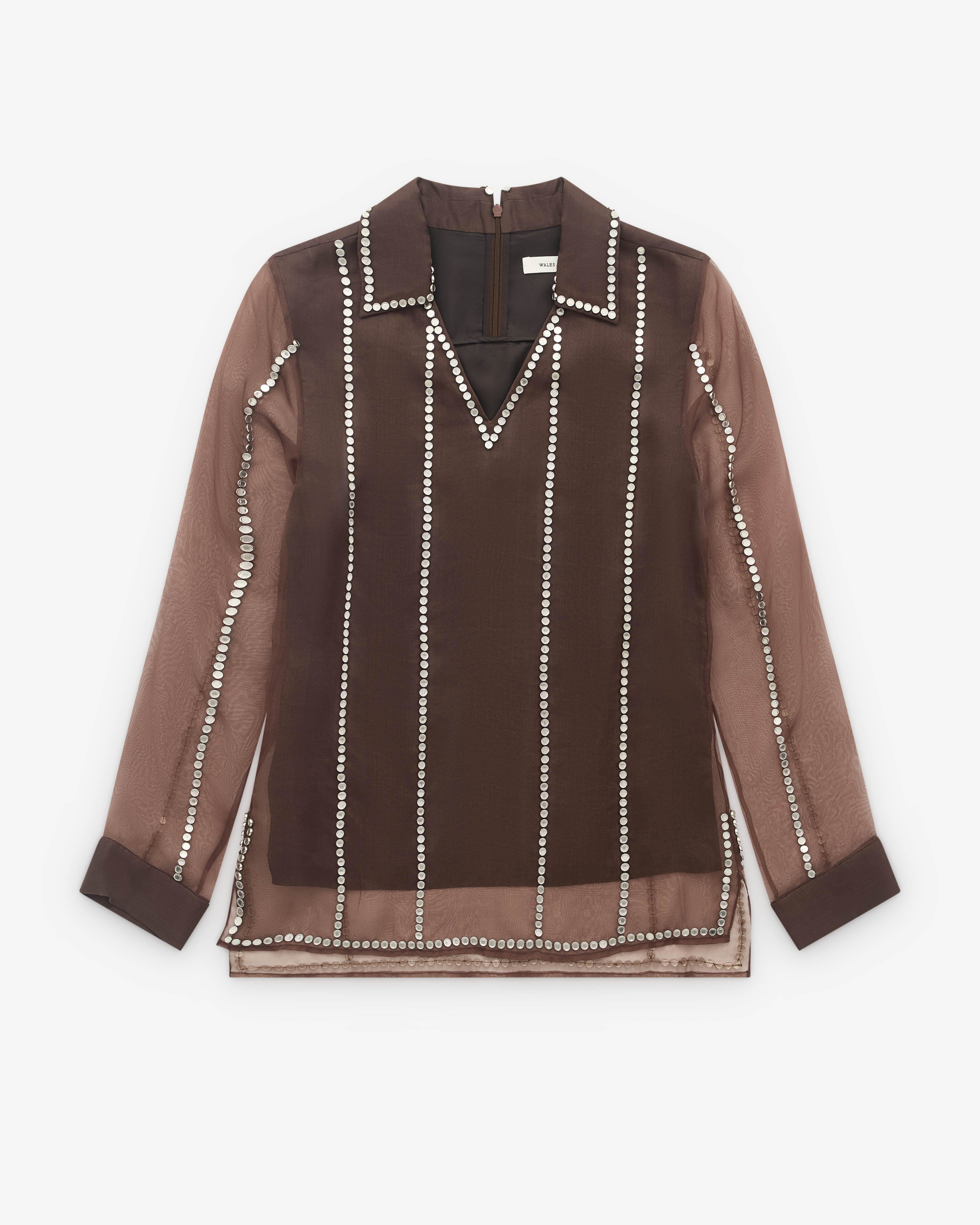 Wales Bonner - Women’s Presence Top - (Brown) by WALES BONNER
