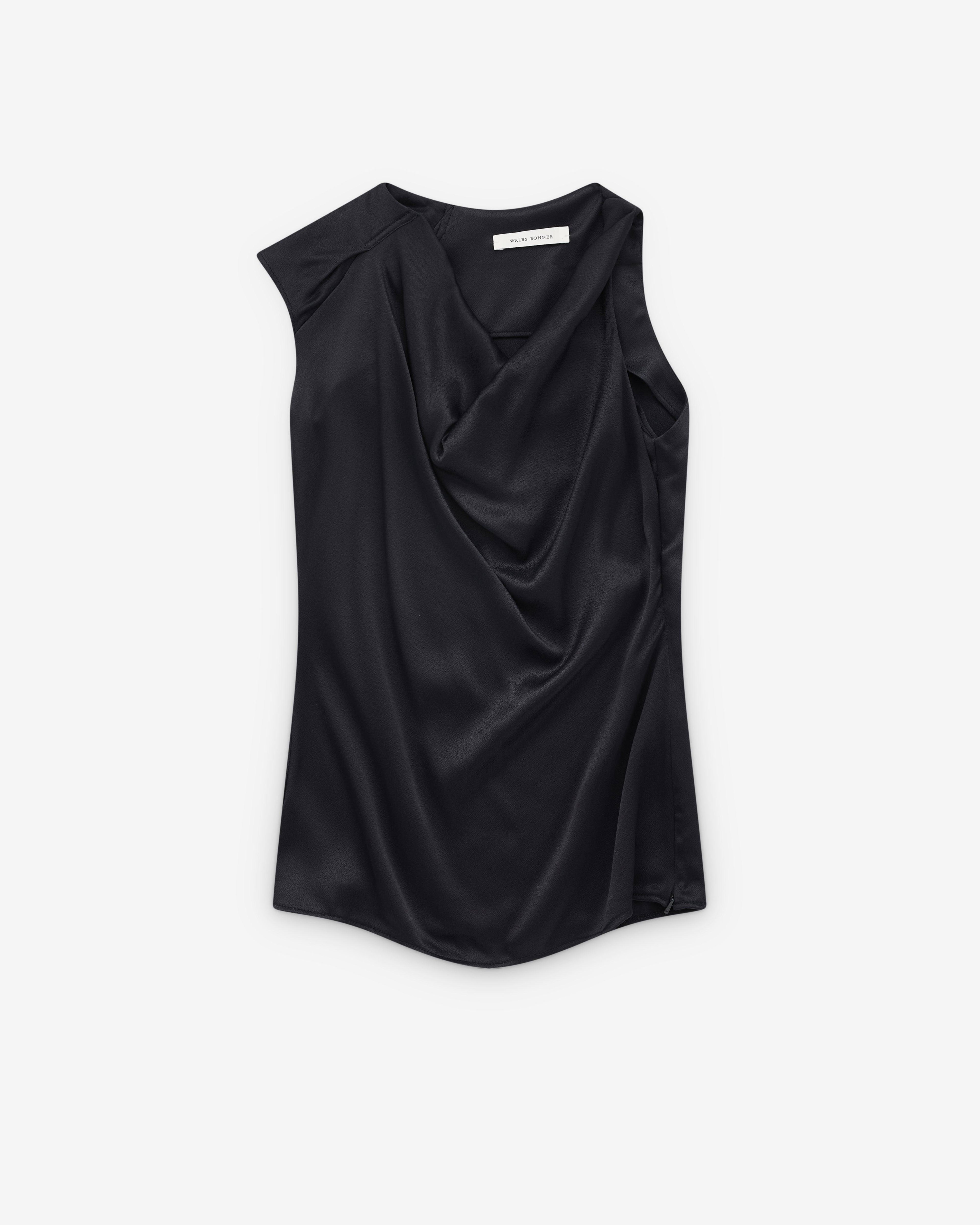 Wales Bonner - Women’s Solstice Top - (Navy) by WALES BONNER