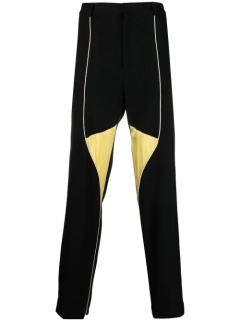 colour-block straight trousers by WALES BONNER