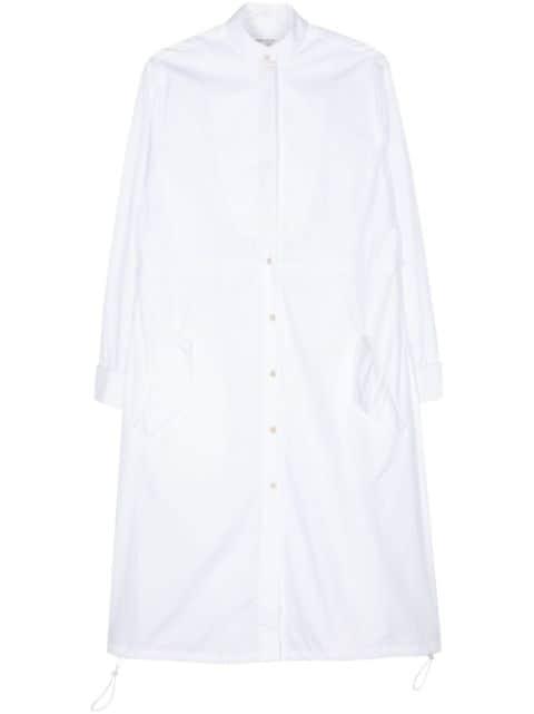 contrast poplin midi dress by WALES BONNER