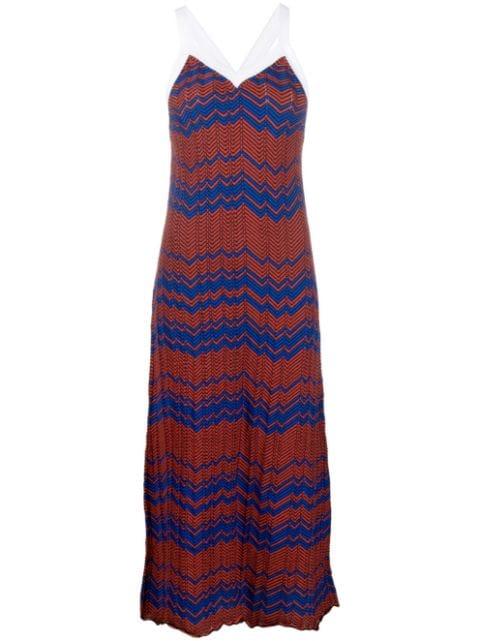 fully-pleated knitted dress by WALES BONNER