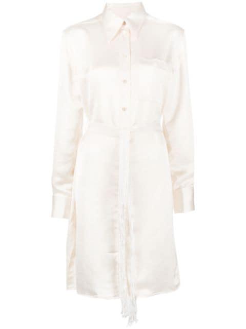 long-sleeve shirt dress by WALES BONNER