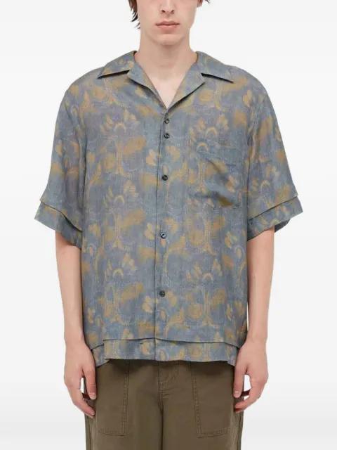 short-sleeve pattern shirt by WALES BONNER