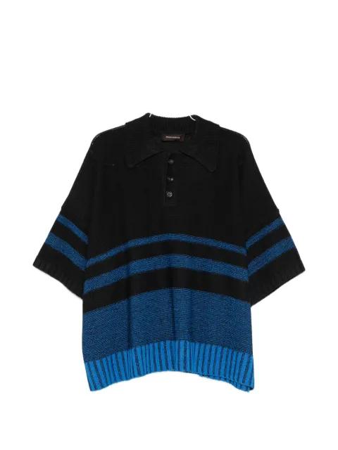 stripe button knit top by WALES BONNER