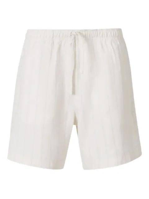 striped linen shorts by WALES BONNER