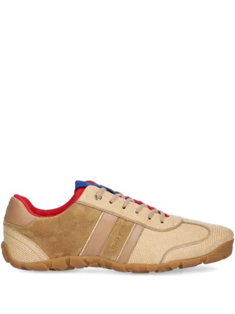 suede-leather panelled trainers by WALES BONNER