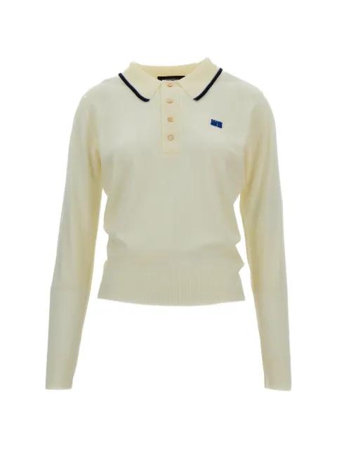 x John Smedley Henry long-sleeve polo shirt by WALES BONNER