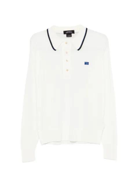 x John Smedley logo-embroidery polo shirt by WALES BONNER