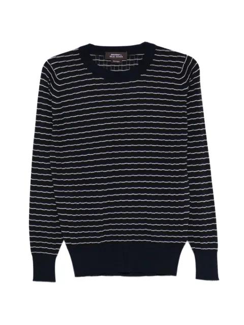 x John Smedley striped T-shirt by WALES BONNER