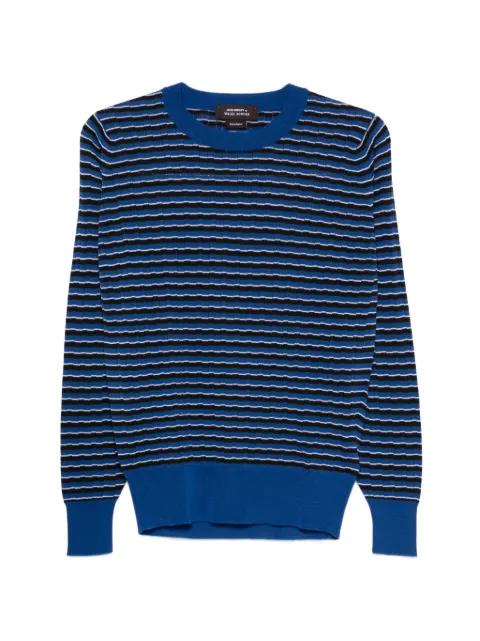 x John Smedley striped T-shirt by WALES BONNER