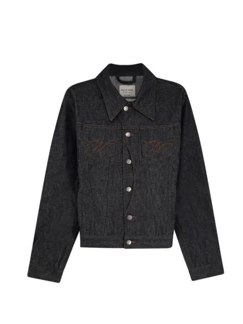 embroidered denim jacket by WALK IN PARIS