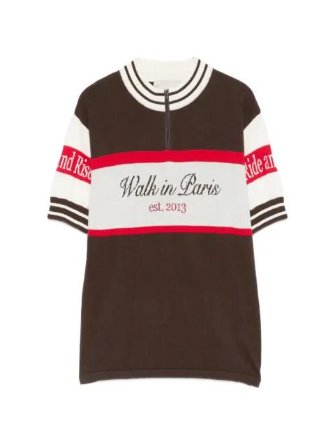 striped short sleeve T-shirt by WALK IN PARIS