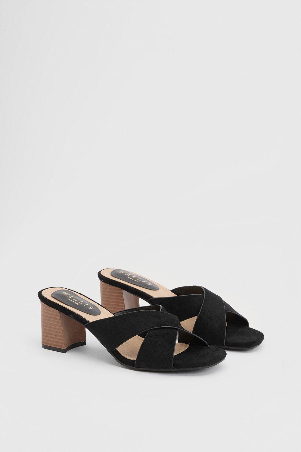 Beau Faux Suede Cross Strap Mules by WALLIS