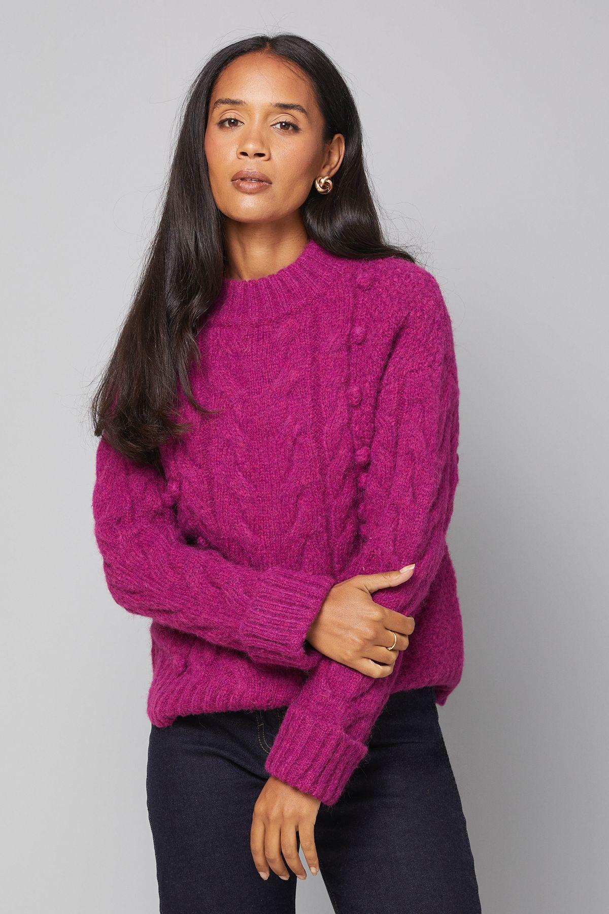 Bobble Cable Jumper by WALLIS