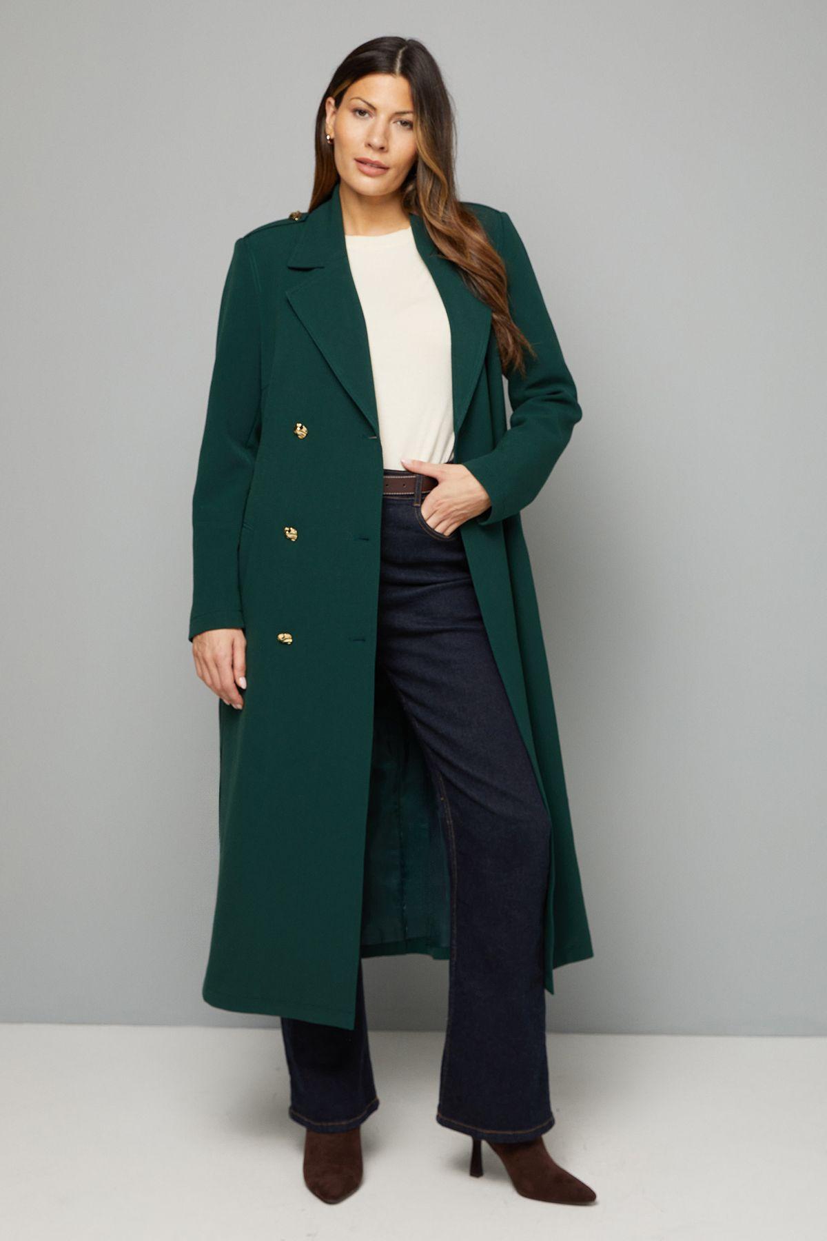 Double Crepe Trench Coat by WALLIS