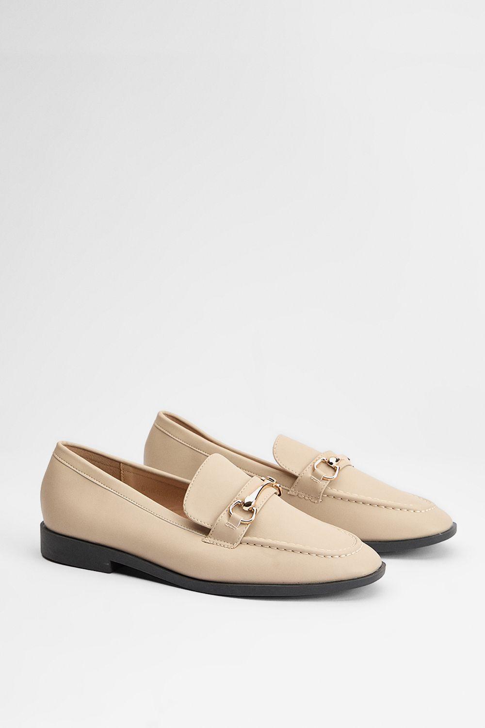 Jessie Faux Leather Metal Snaffle Loafers by WALLIS