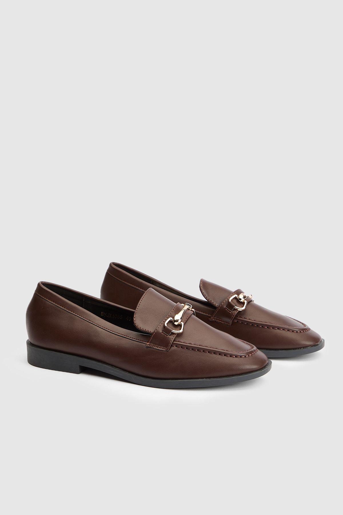 Jessie Faux Leather Metal Snaffle Loafers by WALLIS