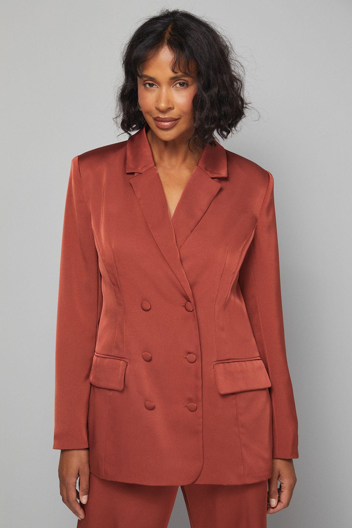 Longline Double Breasted Blazer by WALLIS