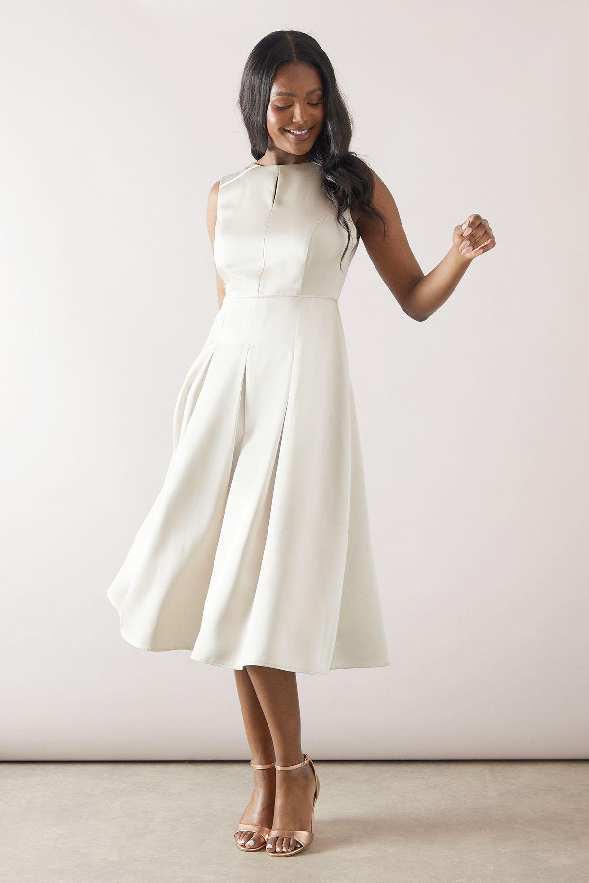 Metallic Sleeveless Midi Dress by WALLIS