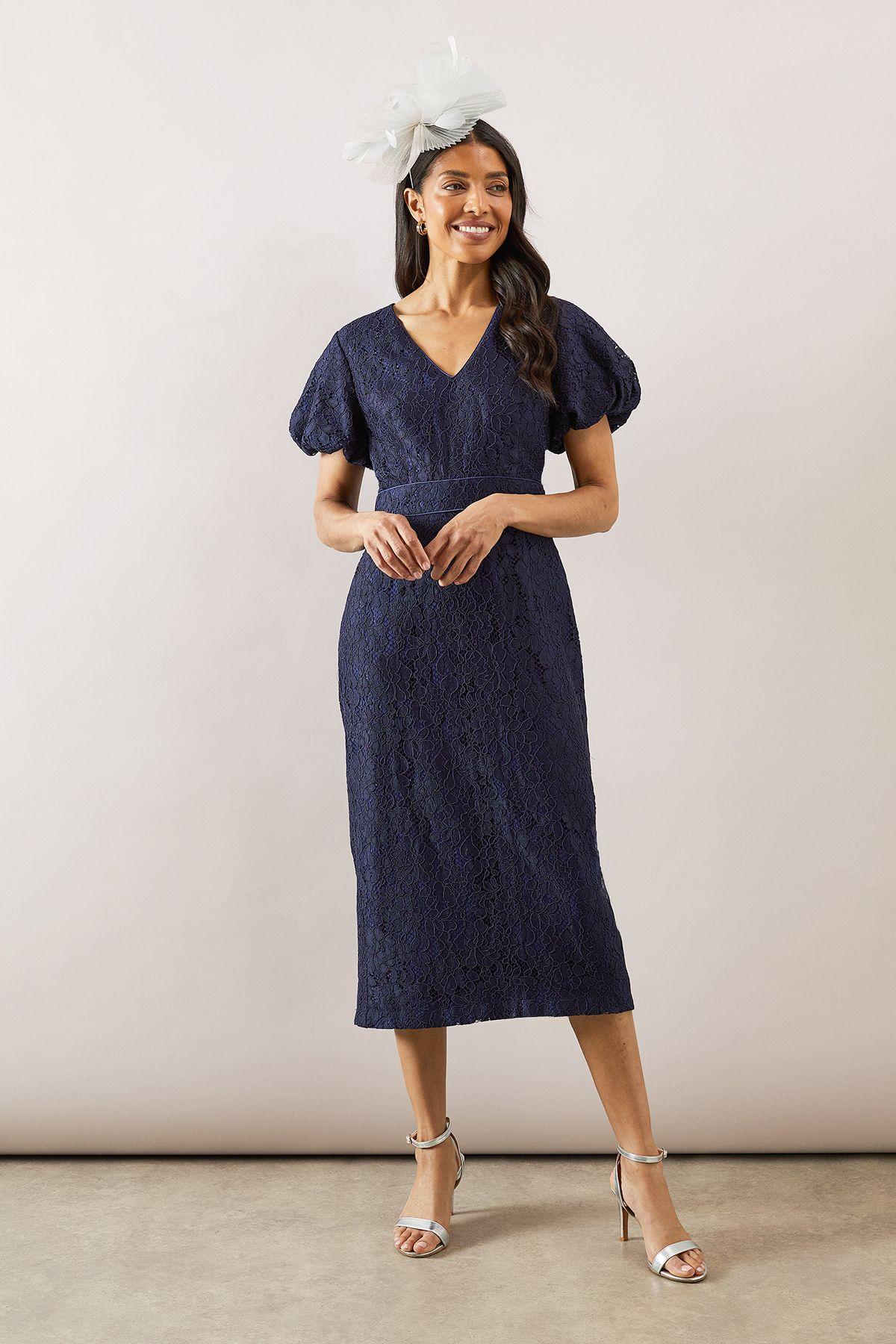 Occasion Lace Pencil Midi Dress by WALLIS