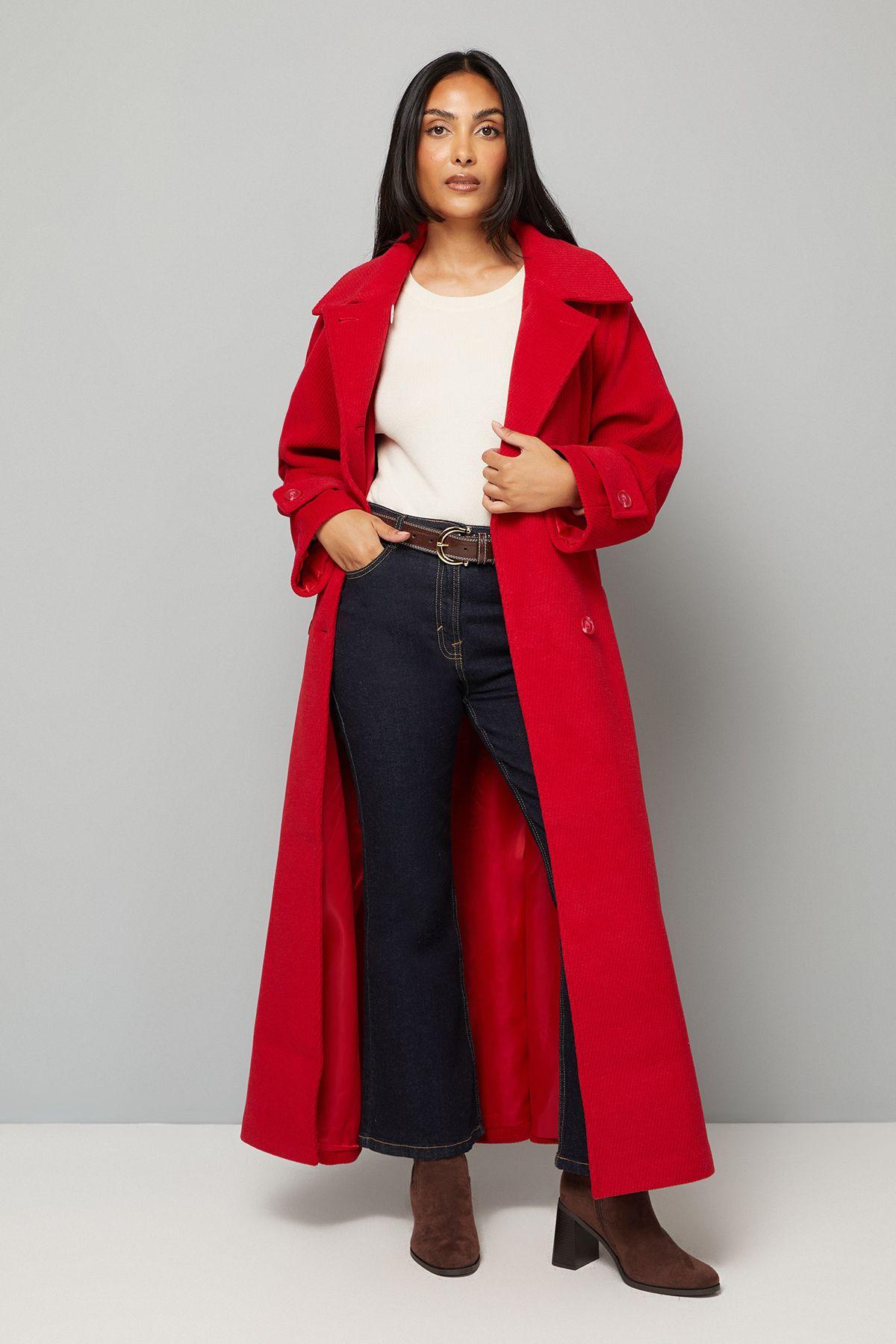 Petite Maxi Double Breasted Car Coat by WALLIS