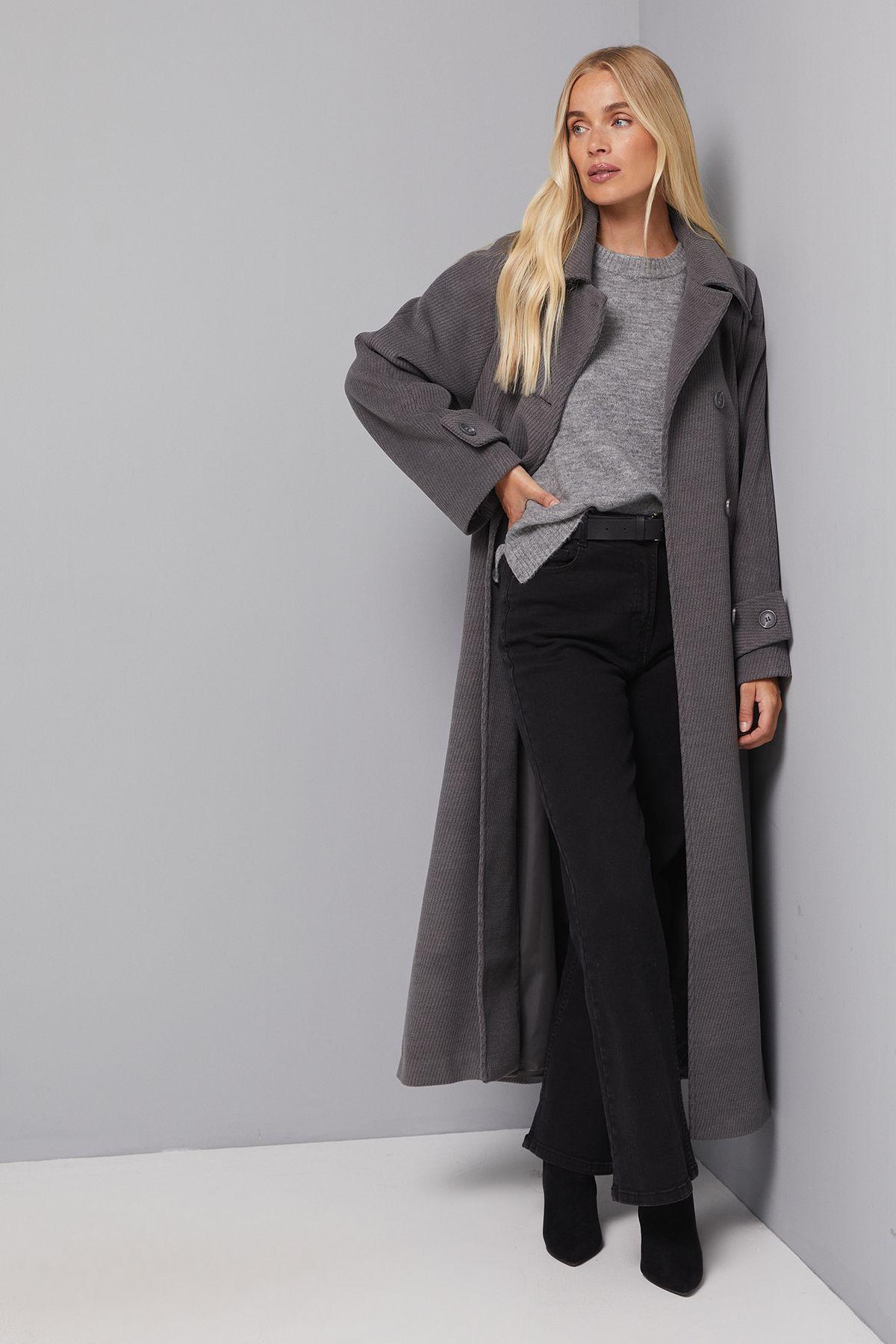 Petite Maxi Double Breasted Car Coat by WALLIS