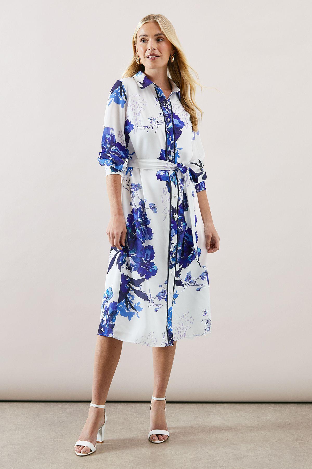 Petite Premium Belted Shirt Dress by WALLIS