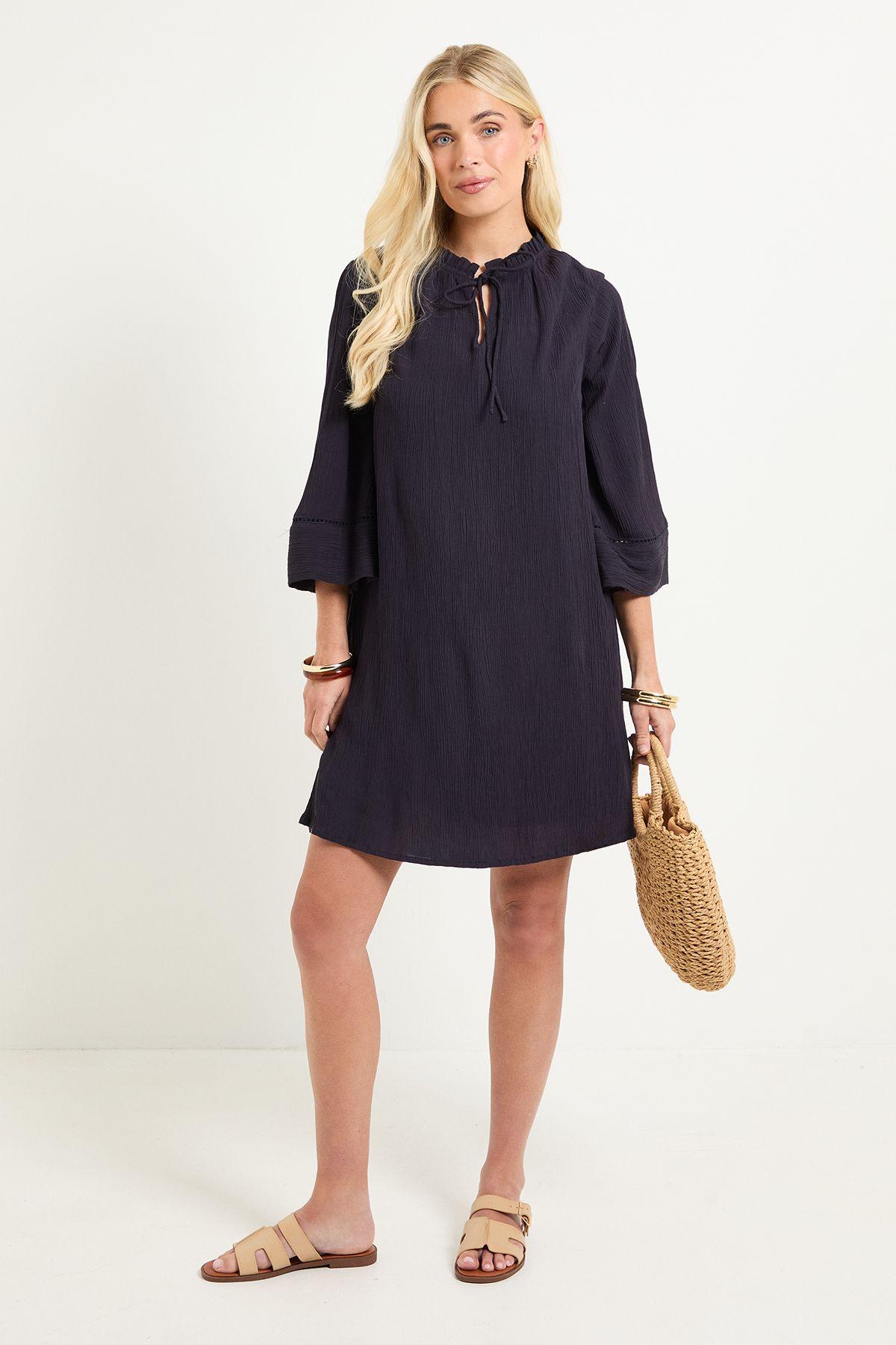 Petite Summer Cheesecloth Shift Dress by WALLIS