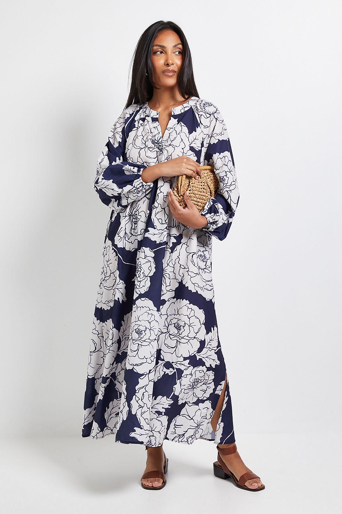 Petite Summer Floral Smock Dress by WALLIS