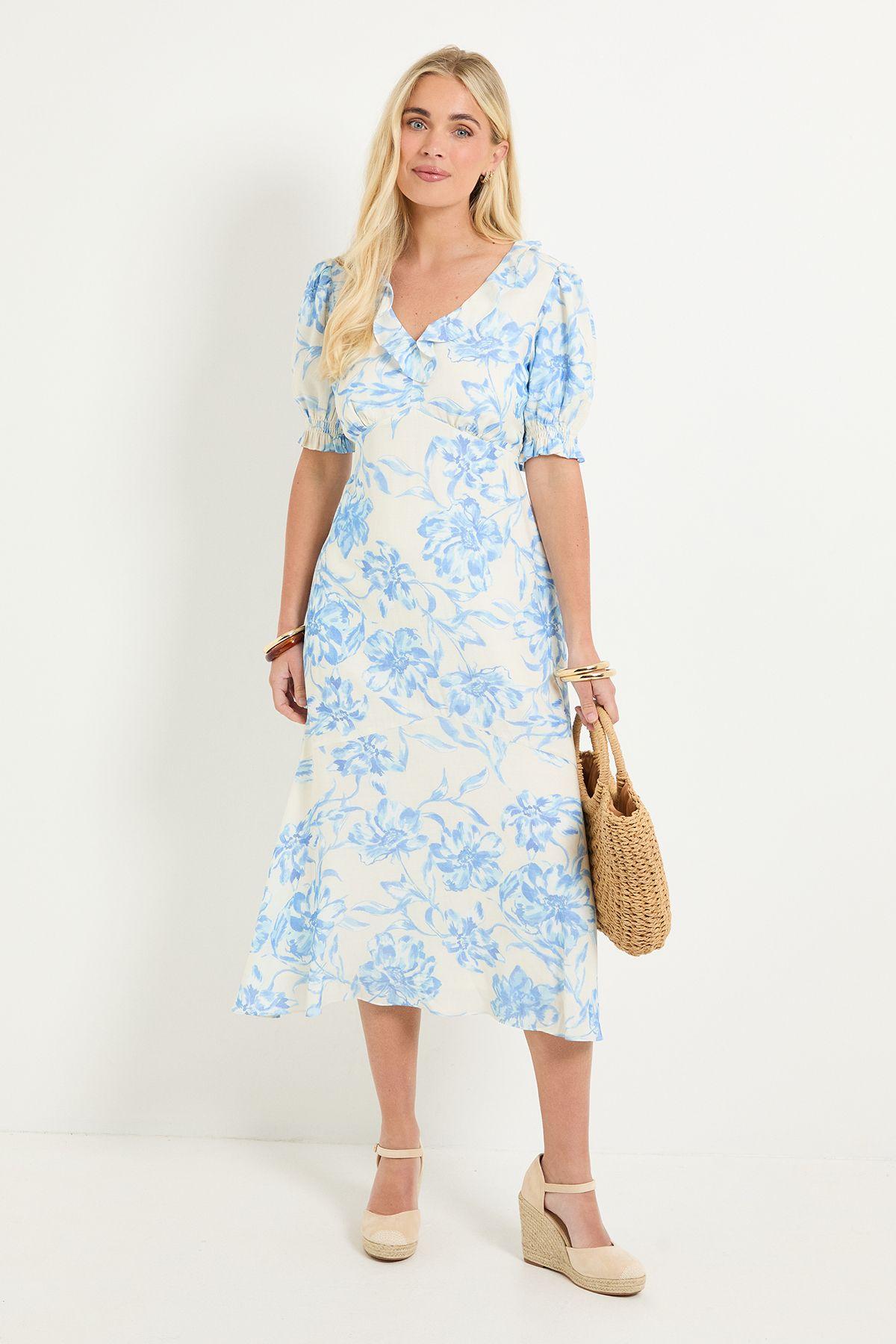 Petite Summer Floral Tea Dress by WALLIS