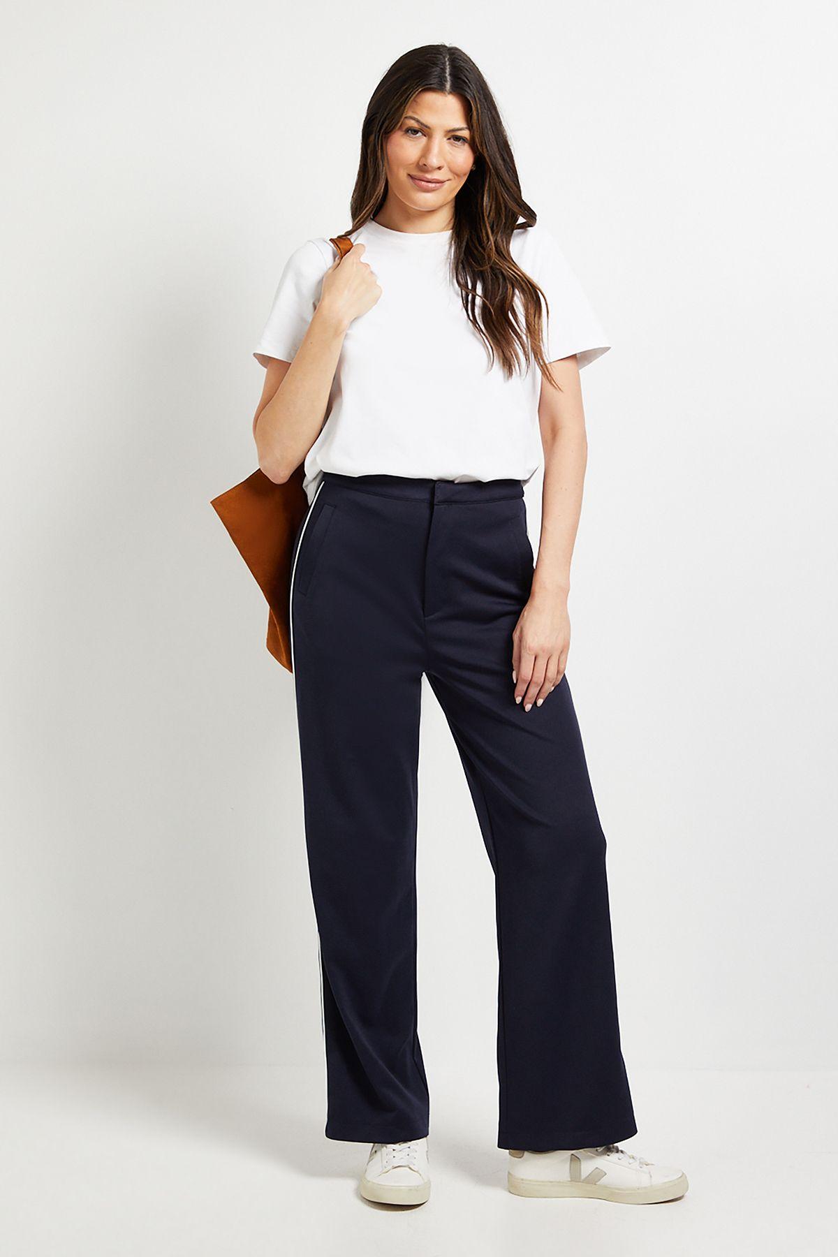 Ponte Side Stripe Trouser by WALLIS