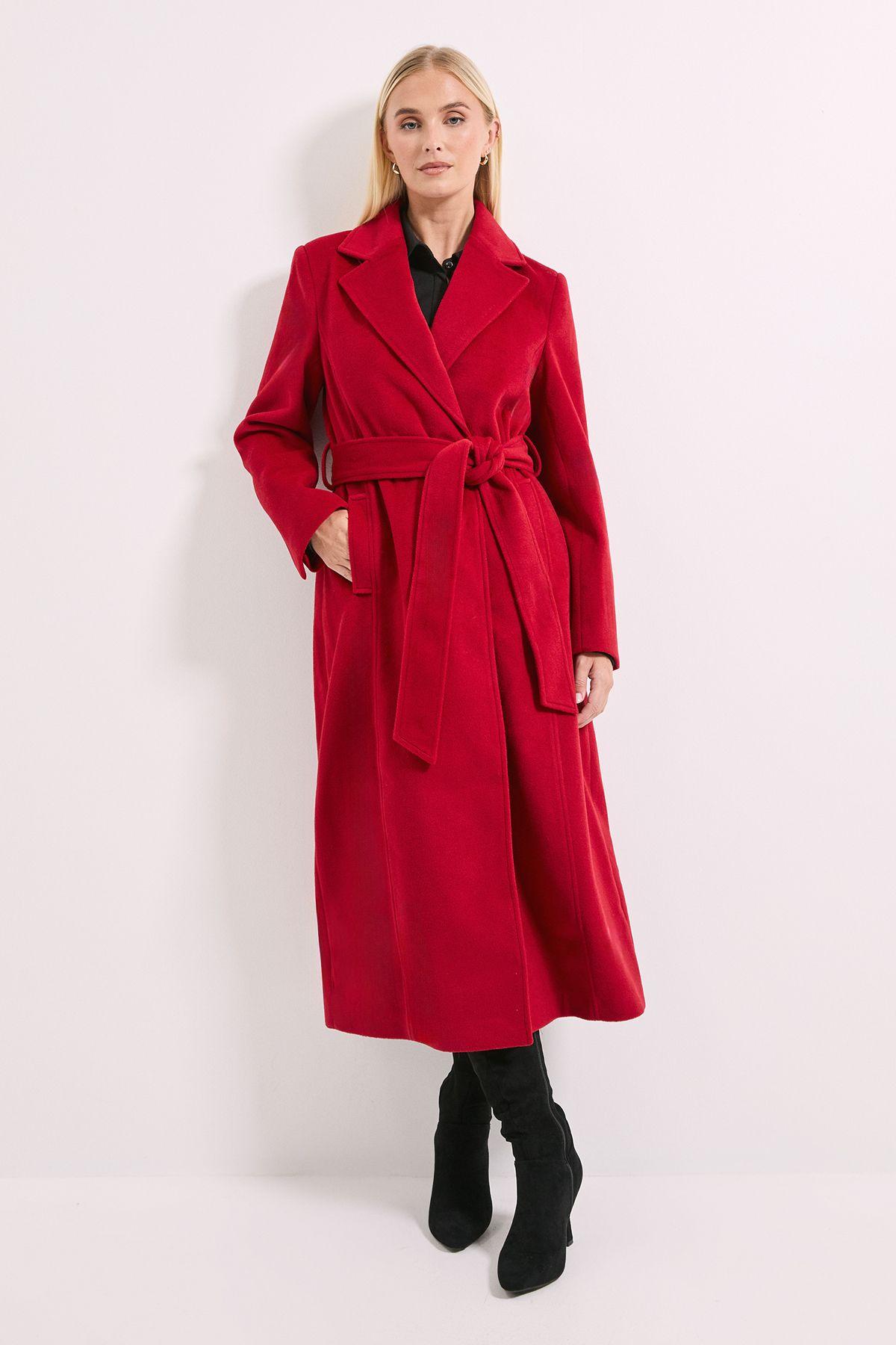 Principles by Wallis Belted Maxi Coat by WALLIS