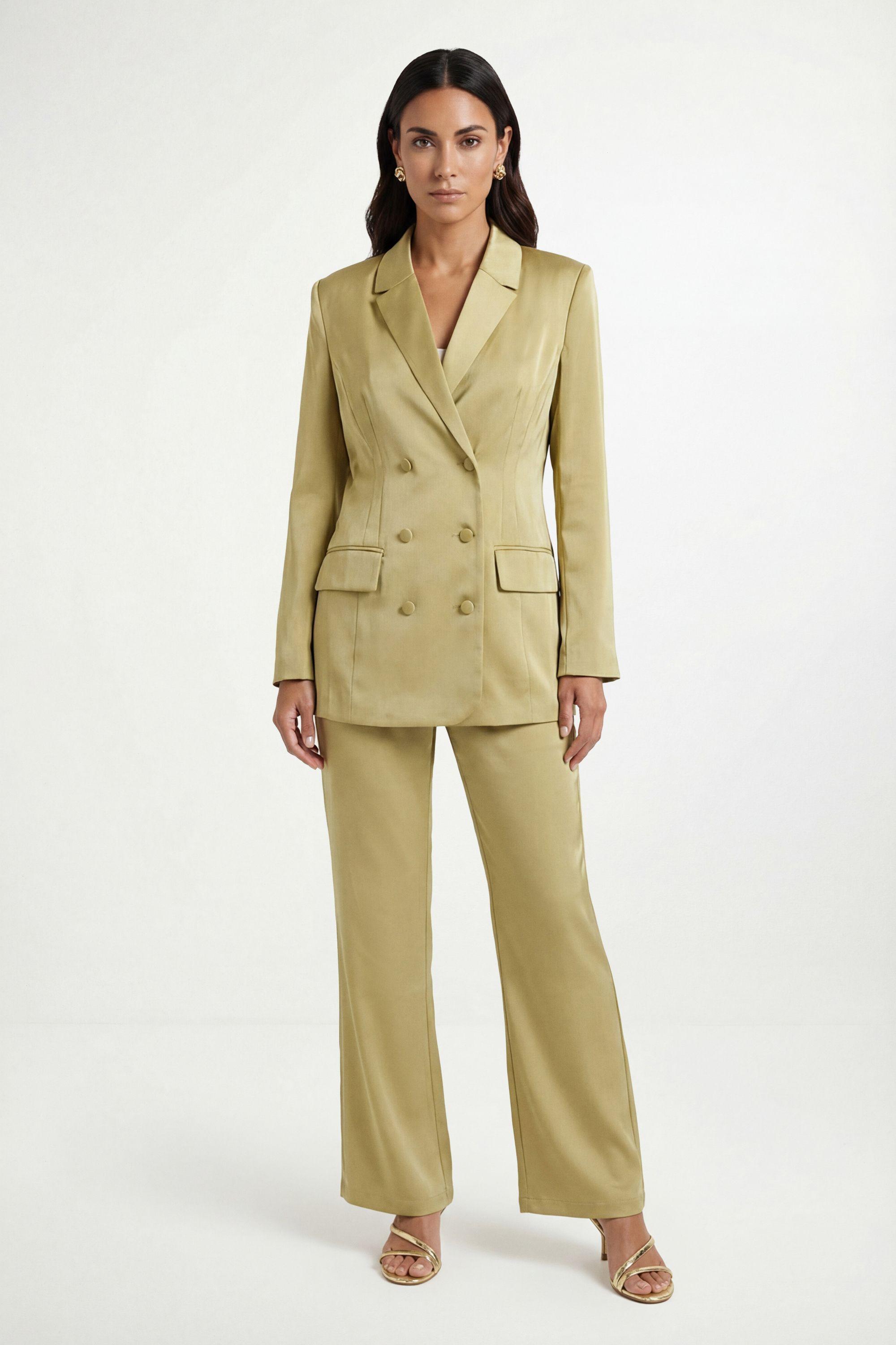 Satin Double Breasted Blazer Coord by WALLIS