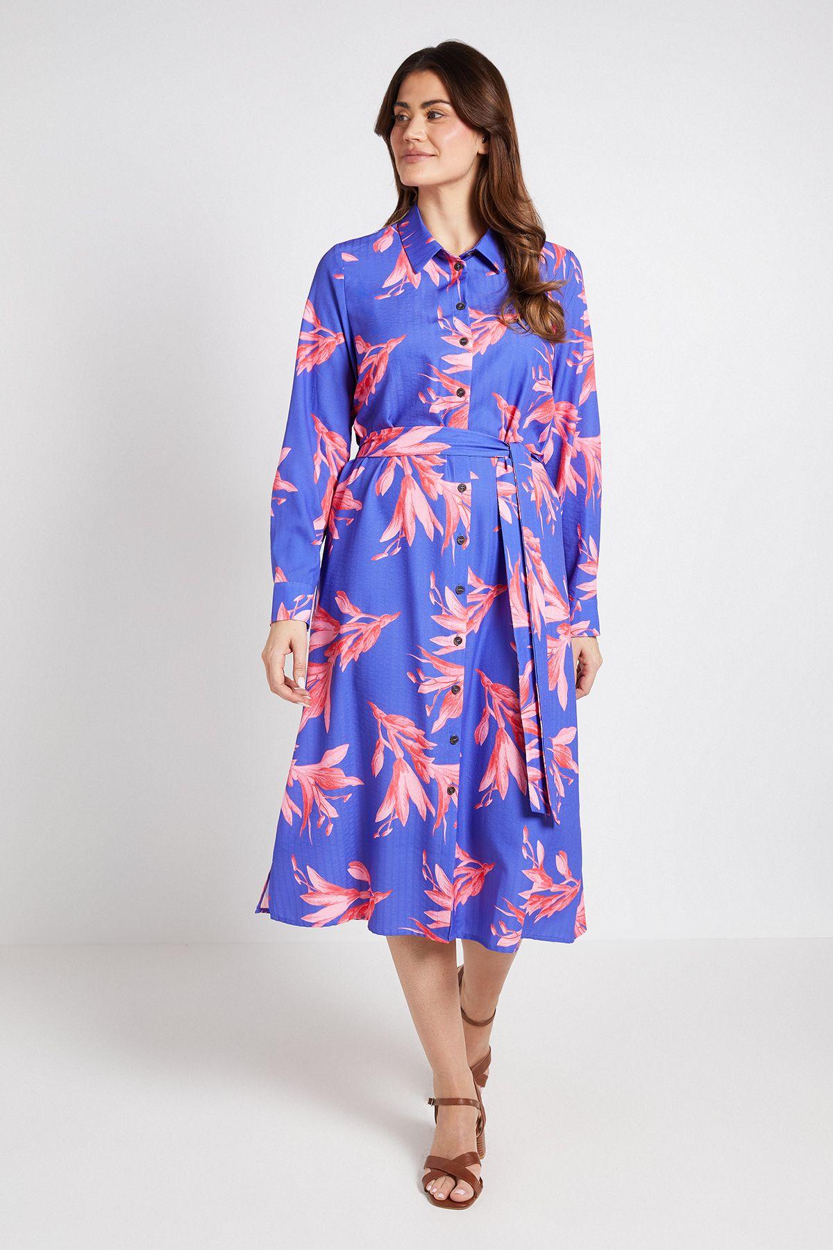 Summer Floral Shirt Dress by WALLIS