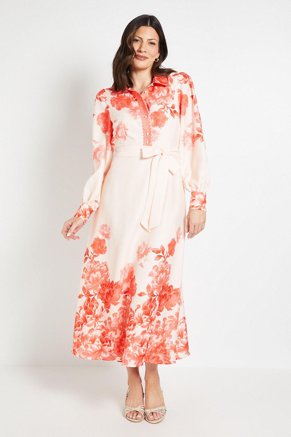 Summer Floral Western Shirt Dress by WALLIS