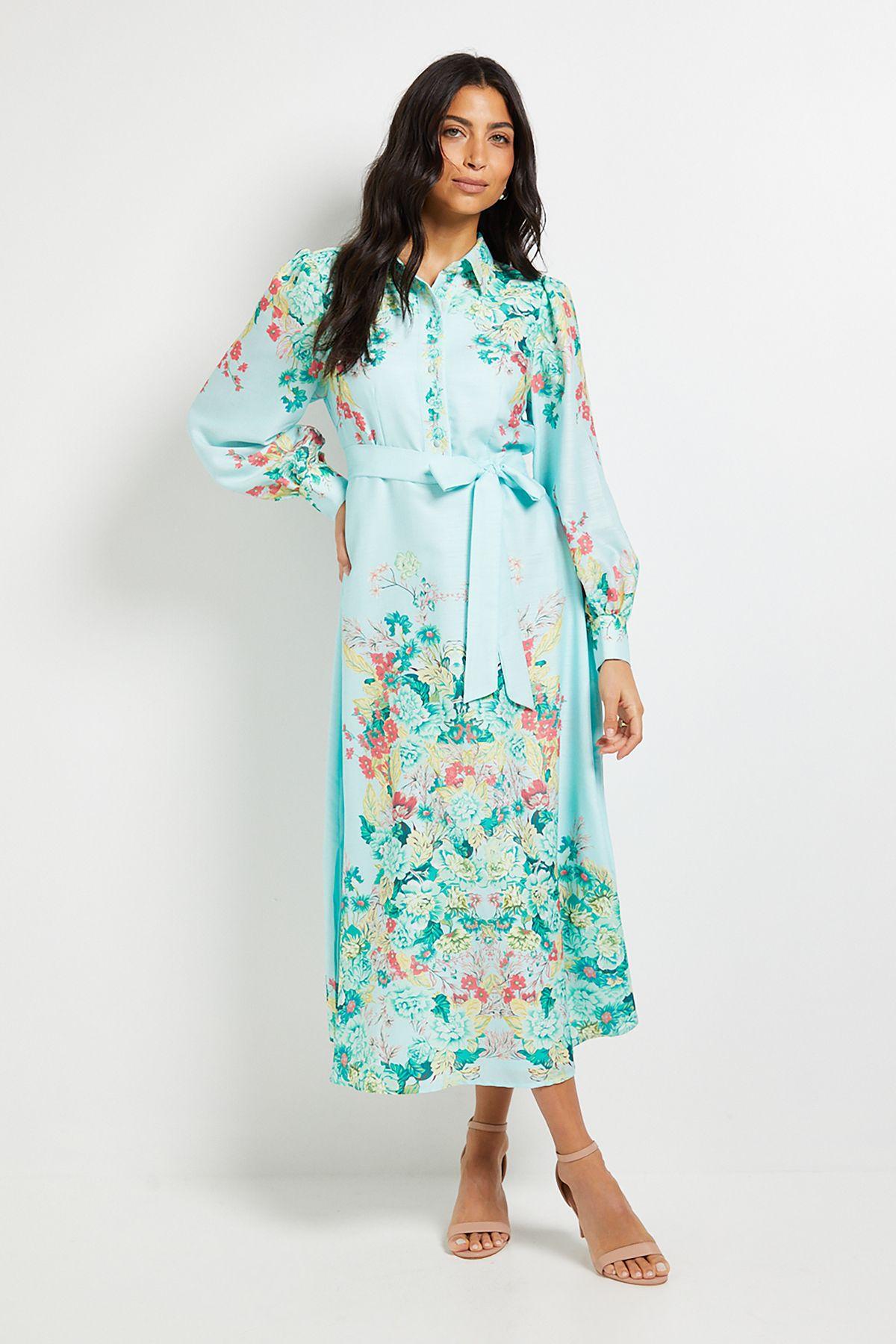 Summer Floral Western Shirt Dress by WALLIS